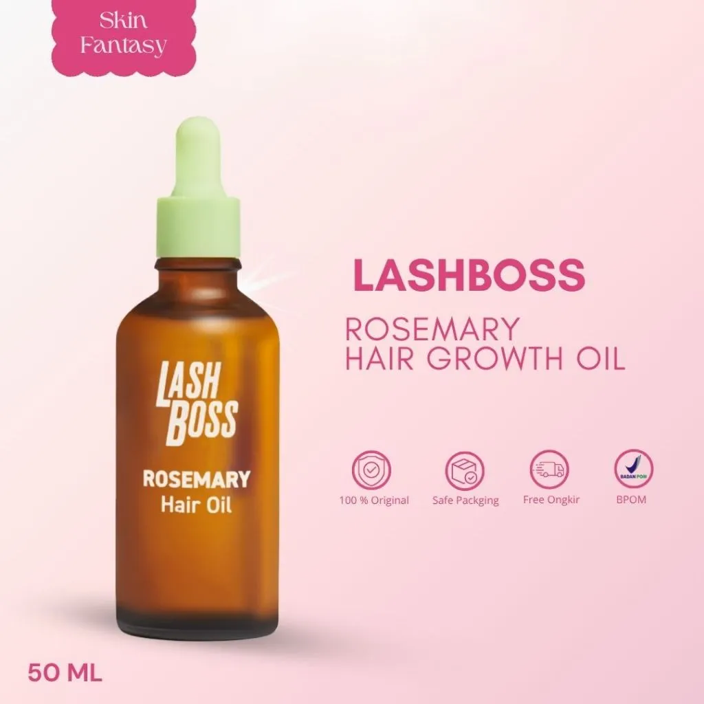 LashBoss Rosemary Hair Oil for Hair Growth Treatment