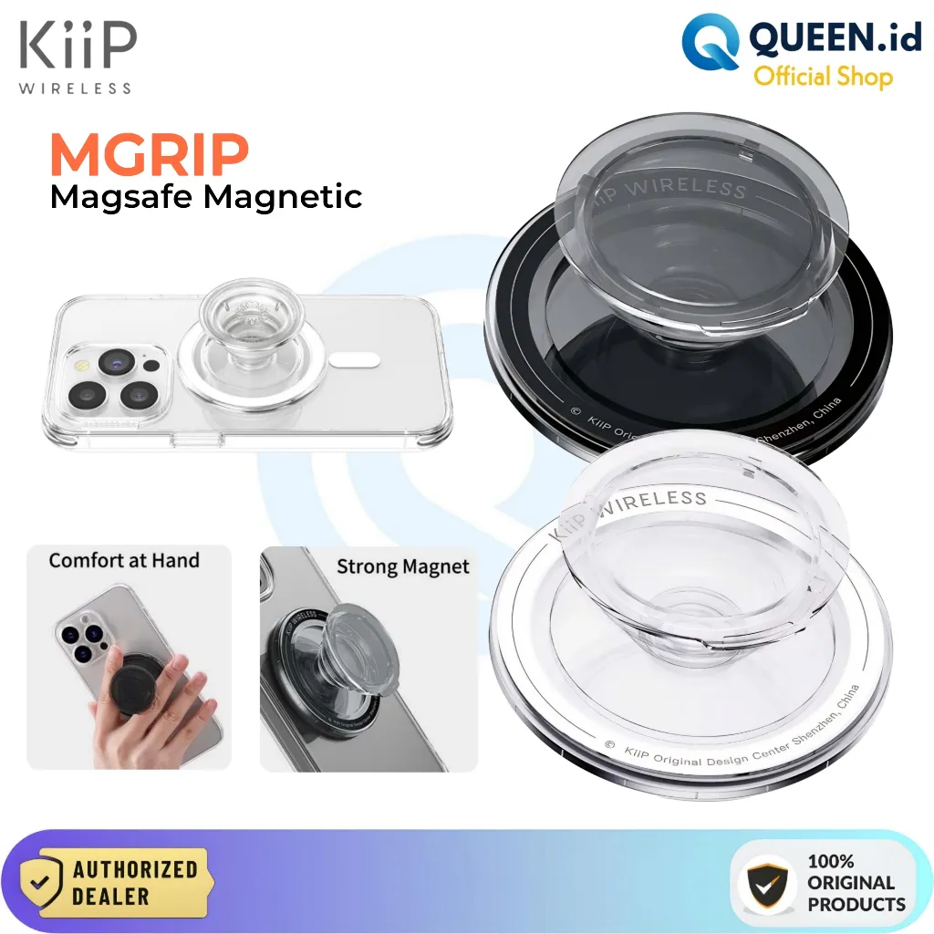 KiiP MGRIP Magsafe Popsoket HP Strong Magnetic Phone Holder Grip Magnet Anti Slip Ring Griptok