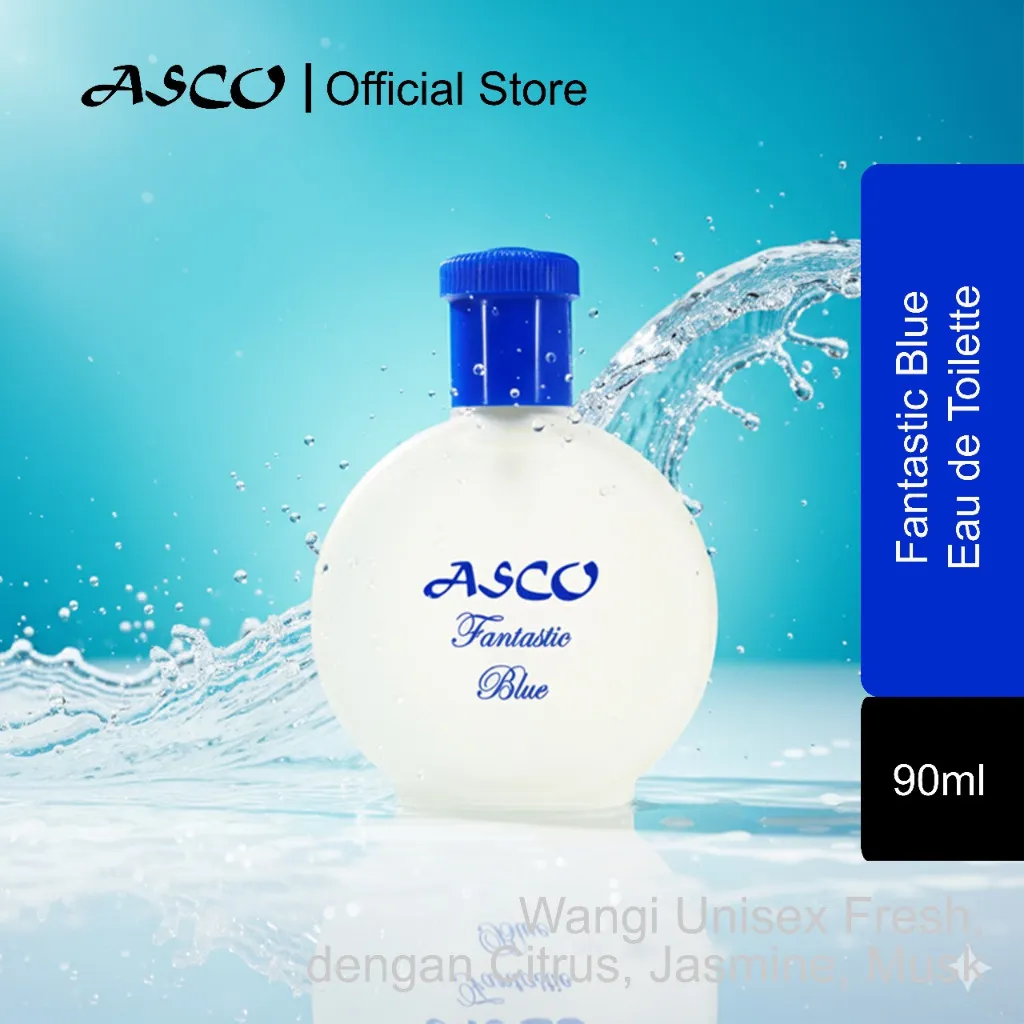 [ Citrus Aquatic ] ASCO Fantastic Blue EdT 90ml Eau de Toilette Perfume Parfum BPOM Fragrance