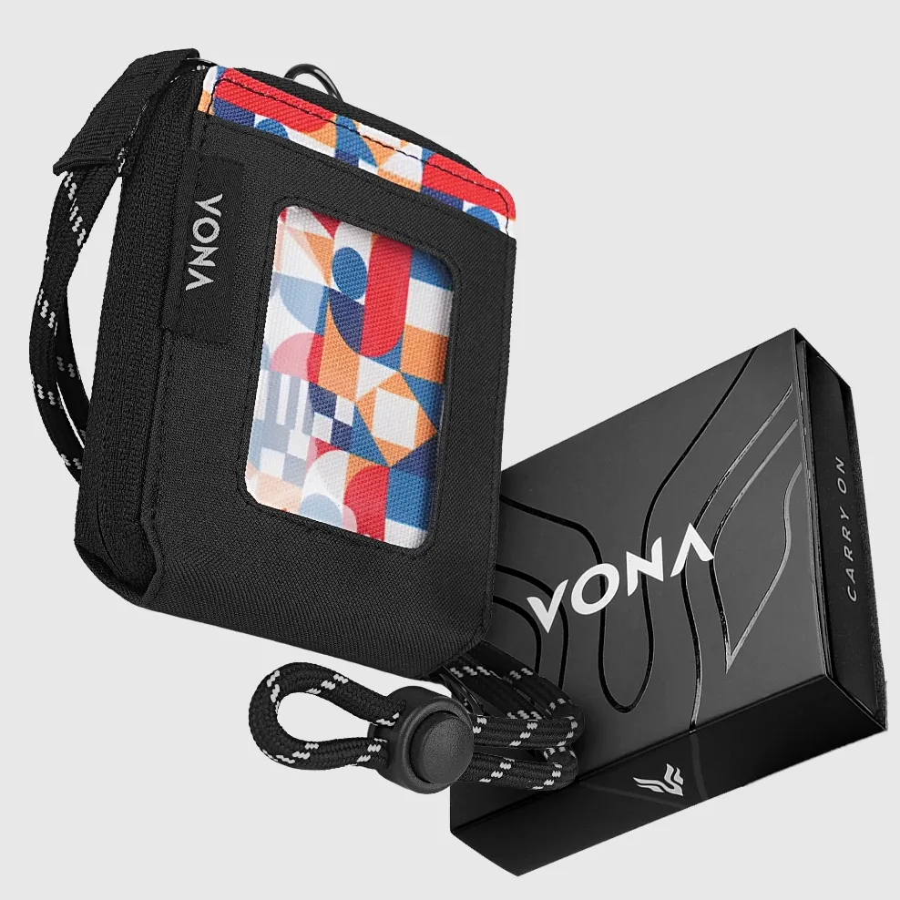 VONA Impala Hanging Wallet - Dompet Kartu ID Lanyard Pria Wanita Card Holder Dompet Gantung Tali