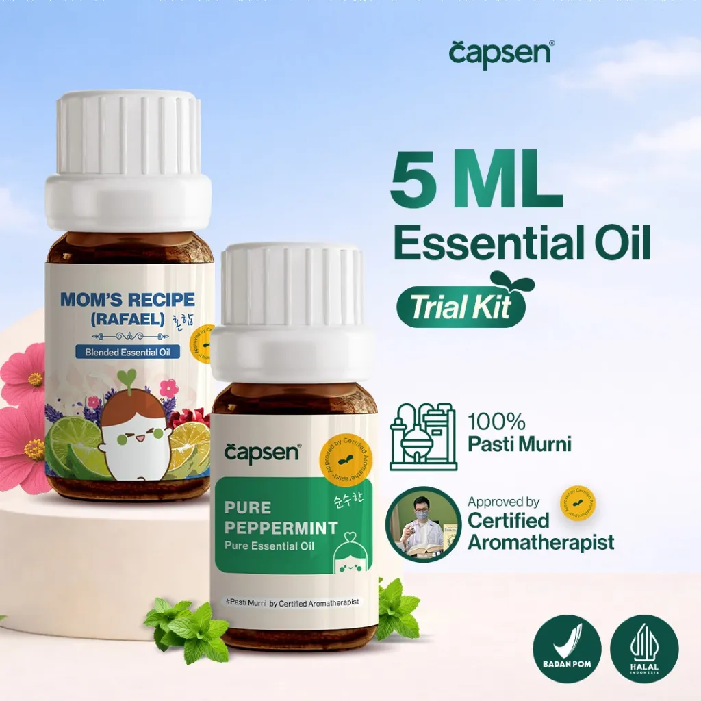 CAPSEN Mini 5ml Pure Essential Oil Aromatherapy Therapeutic Grade 100% Murni Minyak Esensial