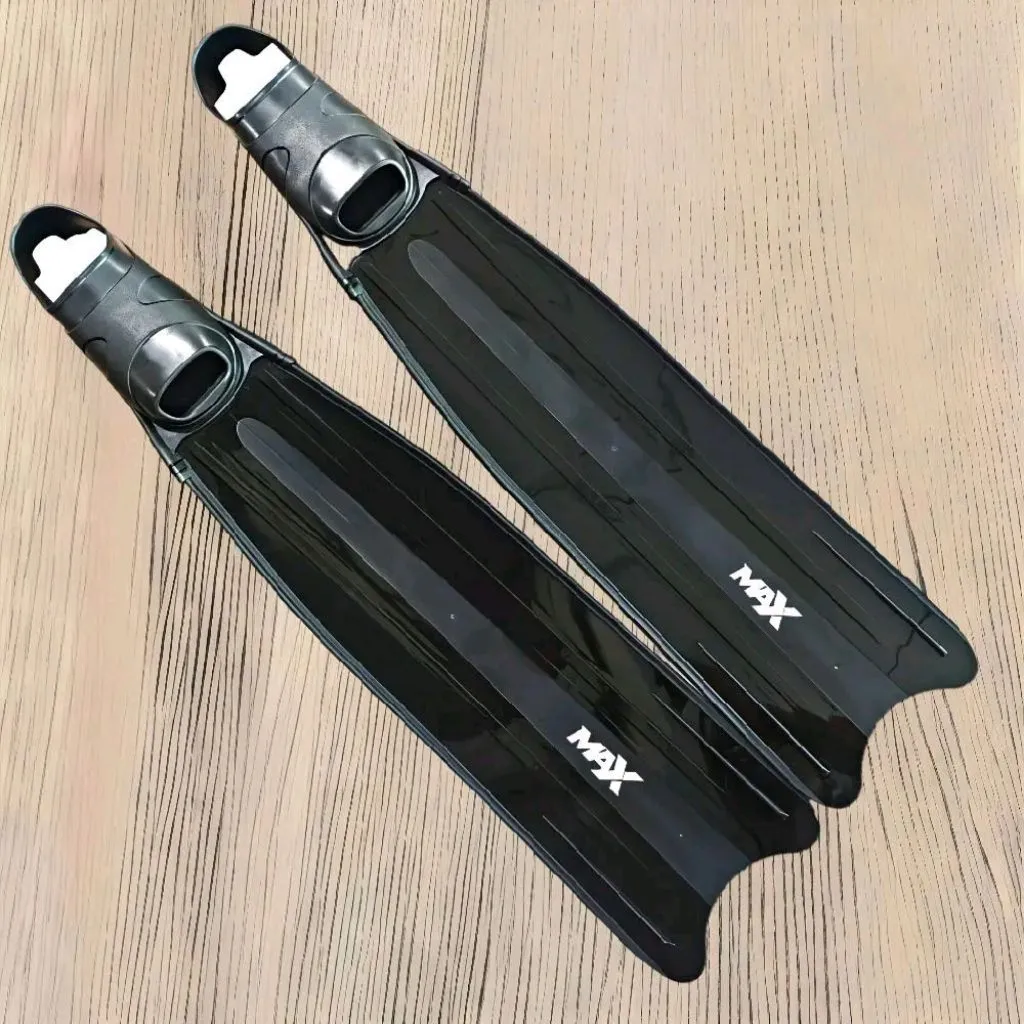 FIN  MAX  kaki kata panjang untuk Freediving spearfishing  snorkelling + Tas jaring