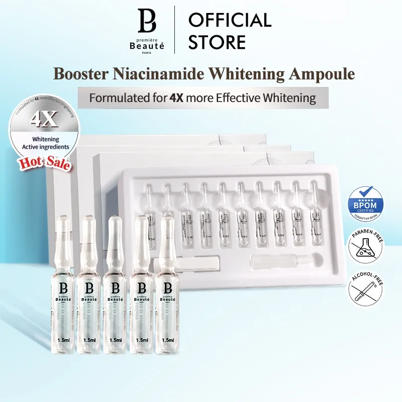 PREMIERE BEAUTE AMPOULE 1.5ml*10 Serum Luminous White Niacinamide VC Booster Essential serum Ceremide BRIGHTENING Vitamin C Alpha Arbutin Brightening Capsule