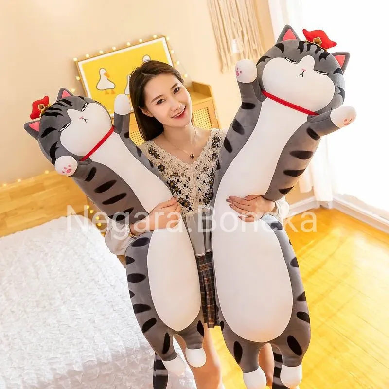 Boneka Kucing Furyu Guling Boneka Kucing Terbaru ukuran 65cm Mainan Hadiah Anak Lucu Imut