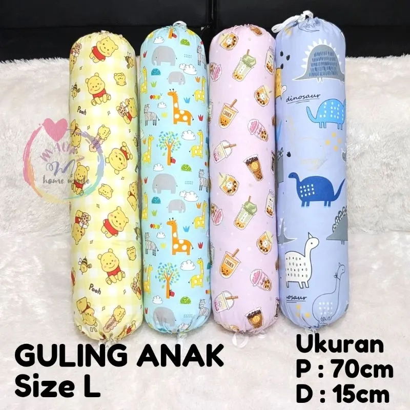 size L [uk. P=70cm D=15cm] Guling anak (Guling + sarung) by Malika Homemade