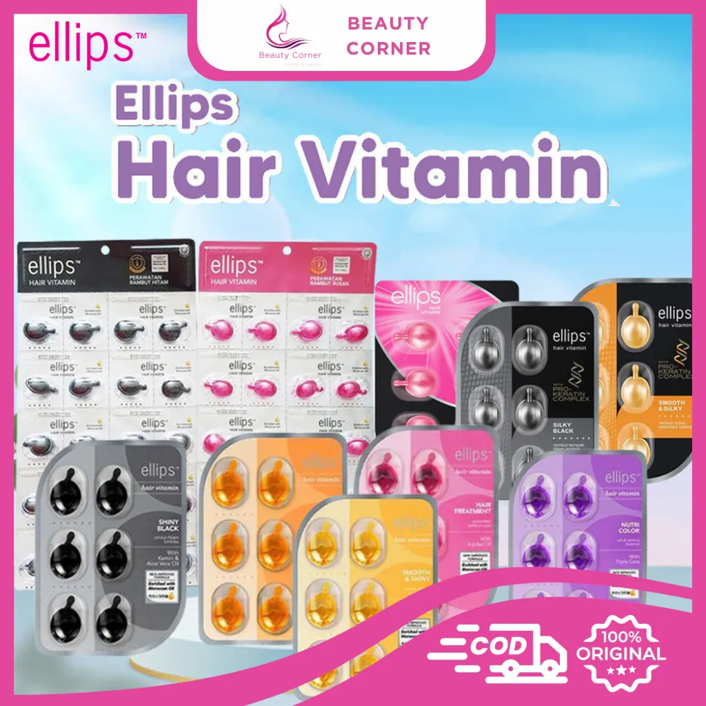 Ellips Hair Vitamin Rambut Blister isi 20 dan 6