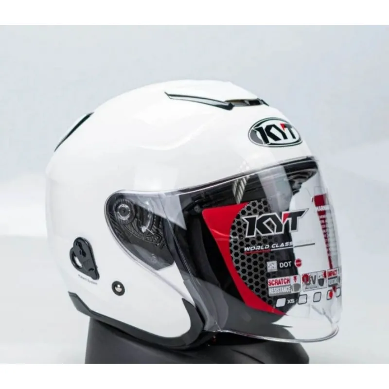 HELM KYT KYOTO SNI ORIGINAL 100% MERK SKS gratis stiker, warna hitam merah