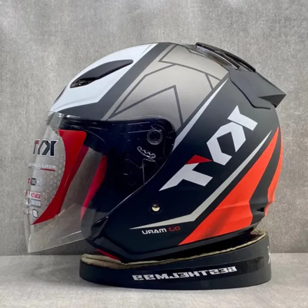HELM KYT DJ MARU ALL MOTIF KACA BENING - HELM HALF FACE KYT ORIGINAL SINGLE VISOR DOT SNI TERMURAH UNTUK DEWASA PRIA WANITA