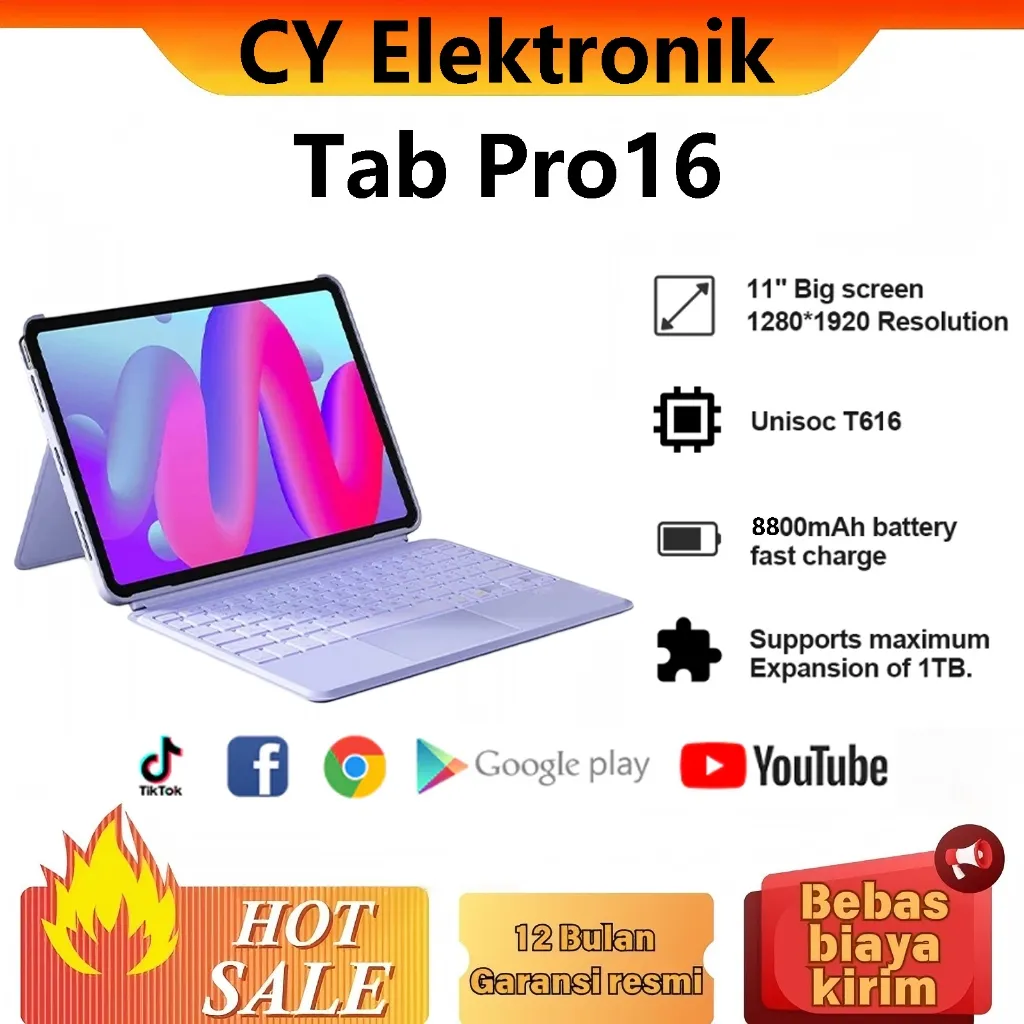 CY Eletronik Tablet XPad (16GB+1024GB)11.6inch"lPS Screen Tablet Android 15 8800 mAh Dual Sim Card advanTablet Murah Anak Tablet android murah CY Eletronik Oficial Store