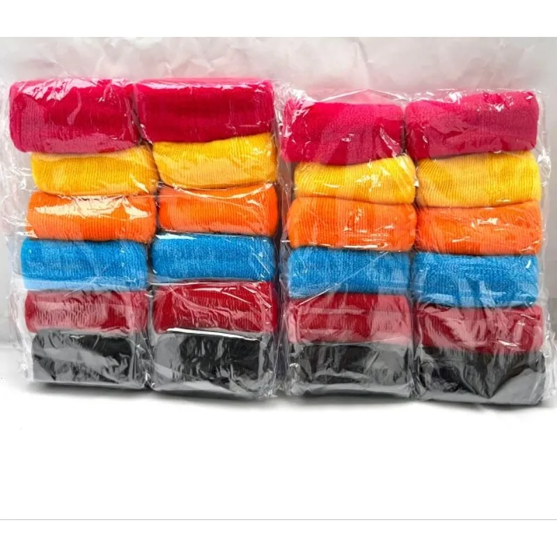 ikat rambut donat 12 pcs kunciran multiwarna lentur