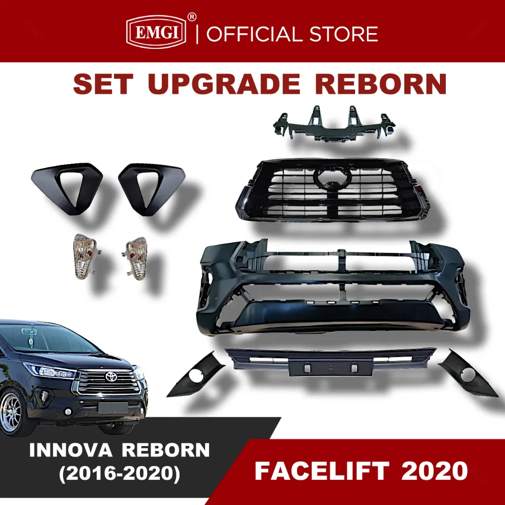 EMGI - Bumper Bemper Depan Grill Innova Reborn 2016 SET UPGRADE REBORN FACELIFT 2020