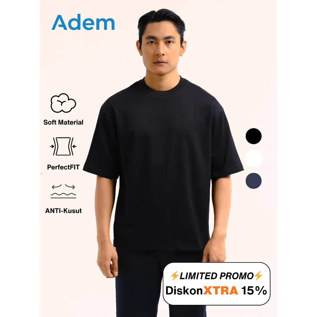 KLOTIFAI - Adem Oversized Tee Black