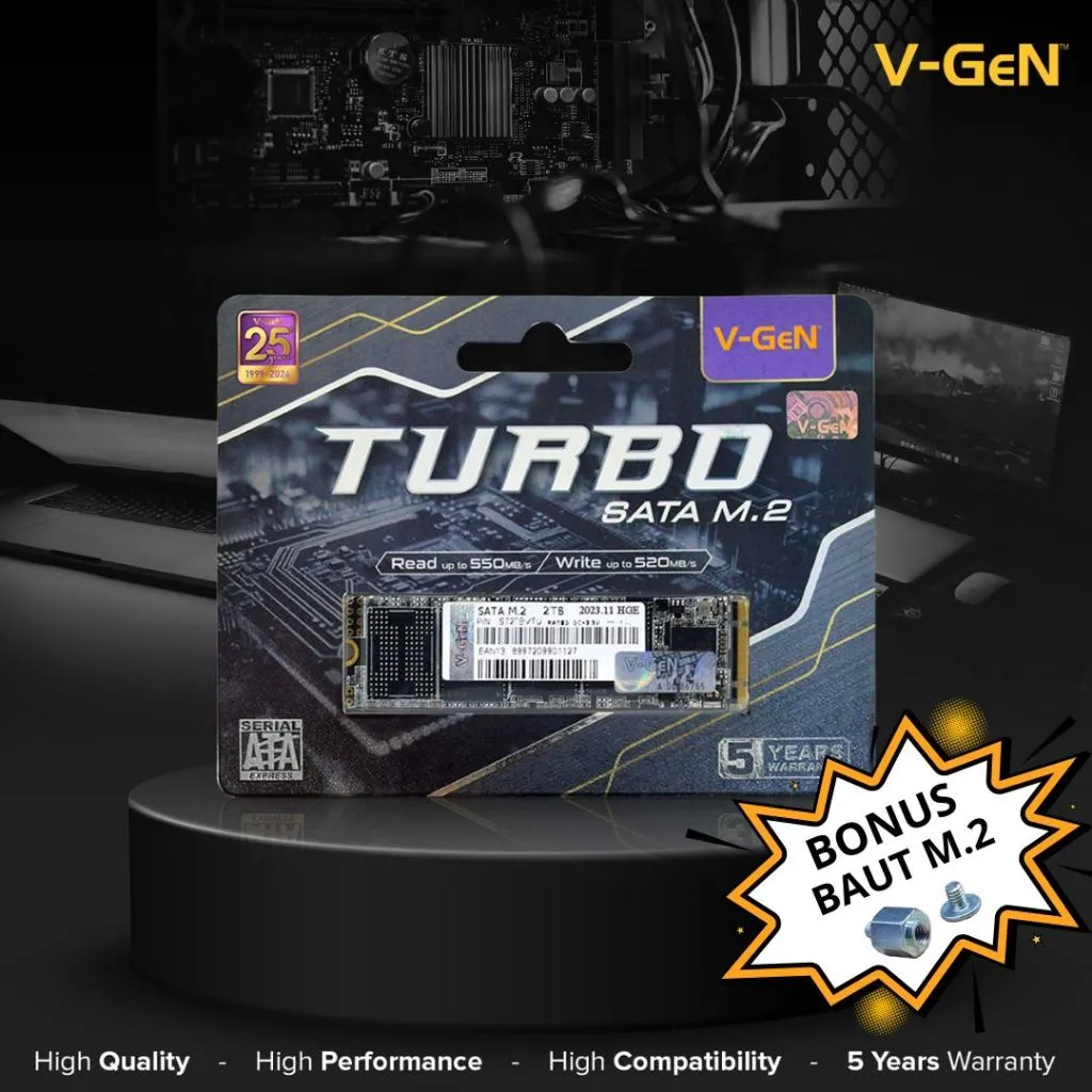 V-GEN SSD M.2 SATA 128GB 256GB 512GB 1TB 2TB TURBO M2 128/256/512 GB/1 TB/2 TB VGEN 2280