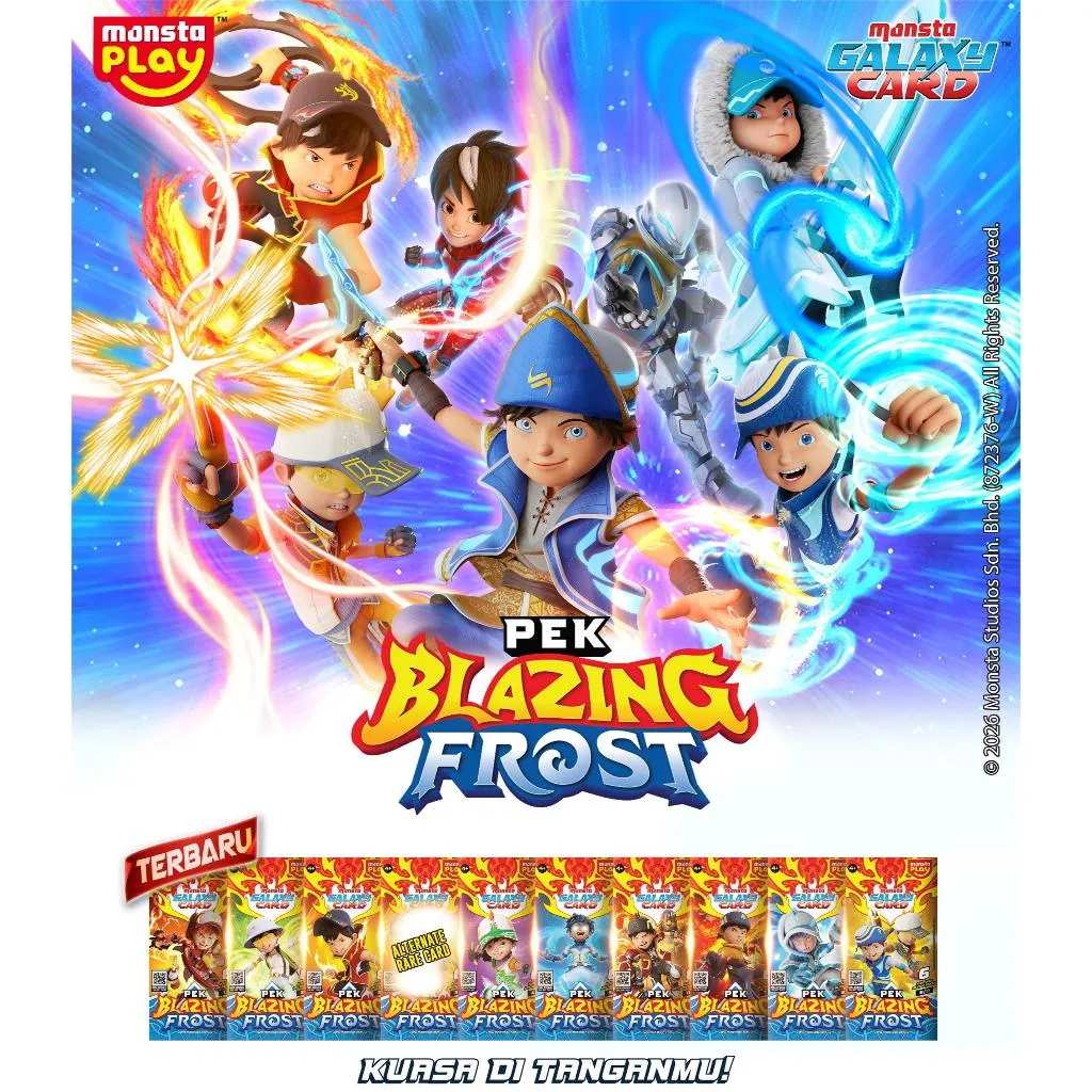Dadi - BoBoiBoy Galaxy Card Pek Blazing Frost 1 Set - Mainan/Card game