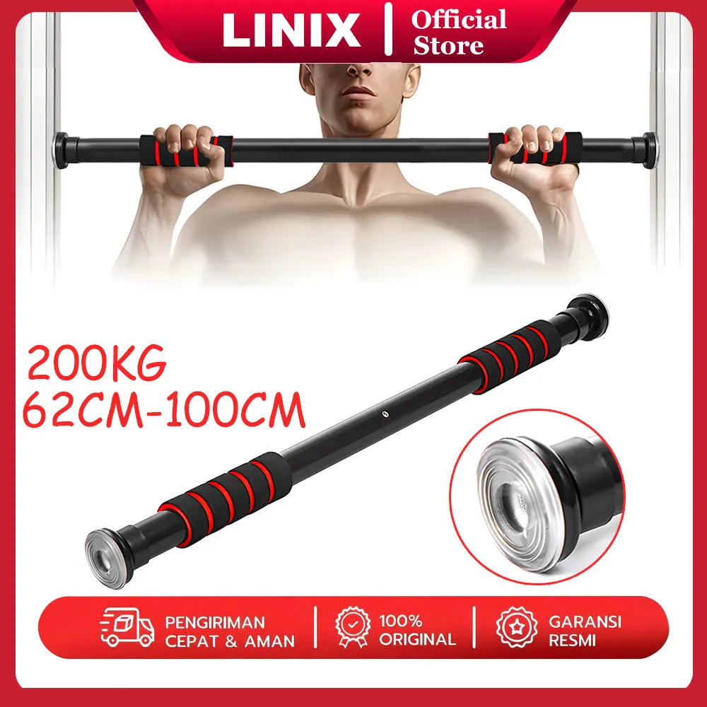 Pull Up Bar 62cm - 100cm Door Chinning | Alat Olahraga Rumah