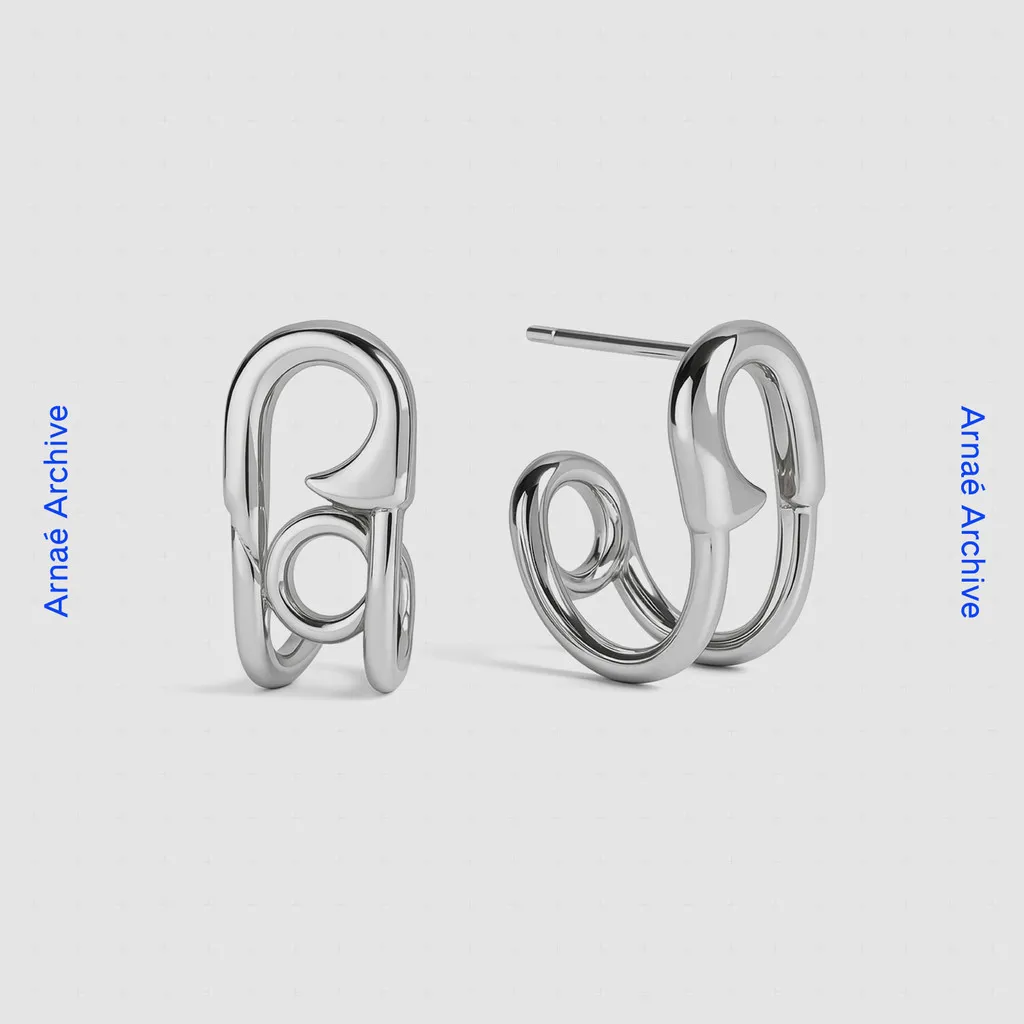 Arnaé Archive — Pop Tab Stud Earrings — Anting Stud Unisex Stainless Steel Anti Karat