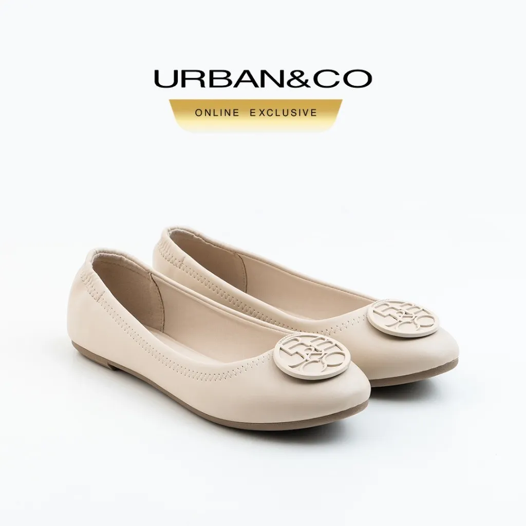 URBAN&CO Kenji Flatshoes Wanita – Sepatu Kerja Kantor Best Seller Nyaman