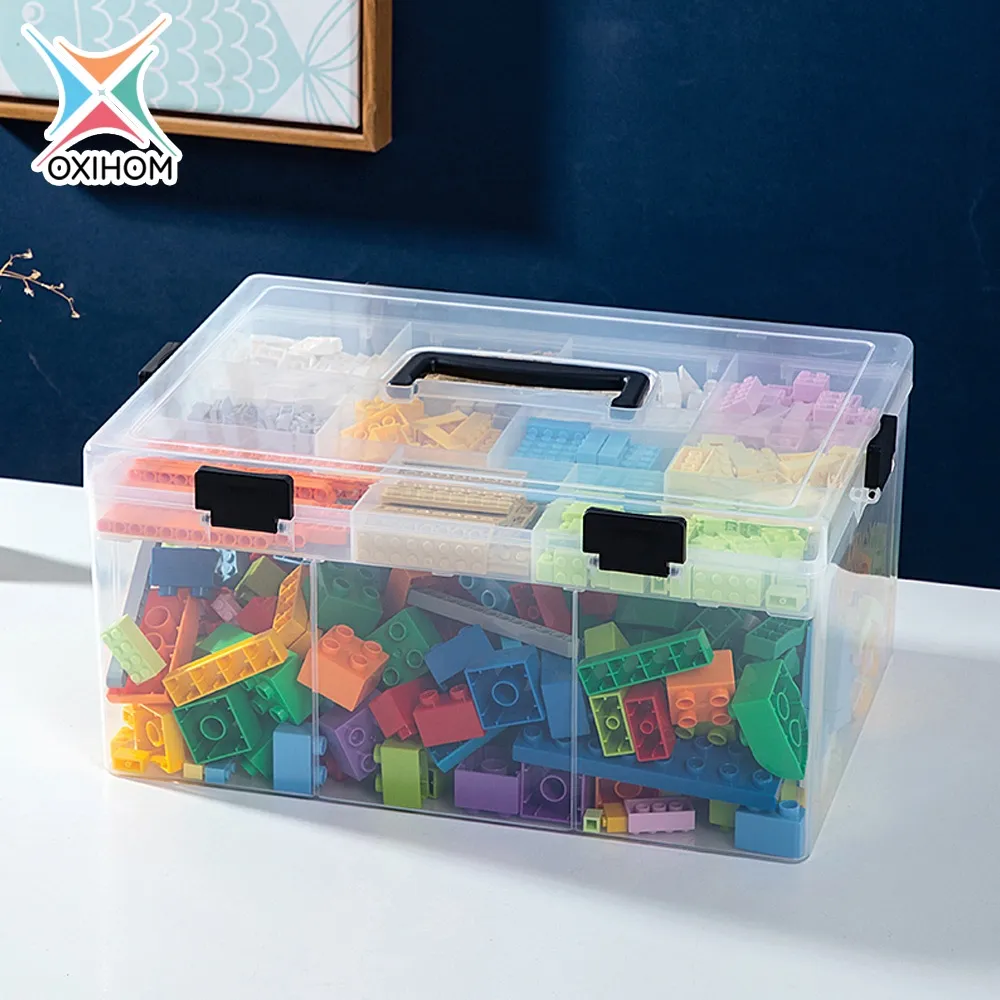 Oxihom Tempat Kotak Penyimpanan Box Mainan dan Perkakas ToolBox Kosmetik Kotak Obat