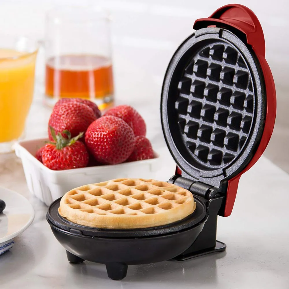 Mini Maker Waffle Elektric - Pembuat Waffle, pancake, Kentang, Paninis, Pizza / sandwich toaster maker / panggangan roti