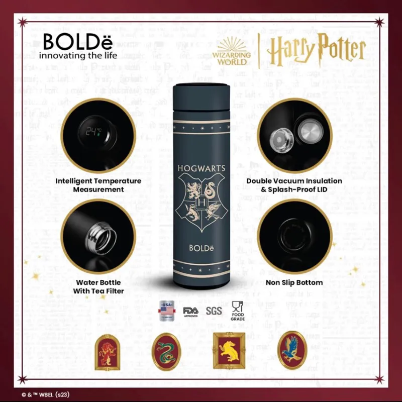 Bolde Smart LED Bottle Harry Potter Edition - Termos Suhu Temperatur - Tumbler Stainless Botol Minum