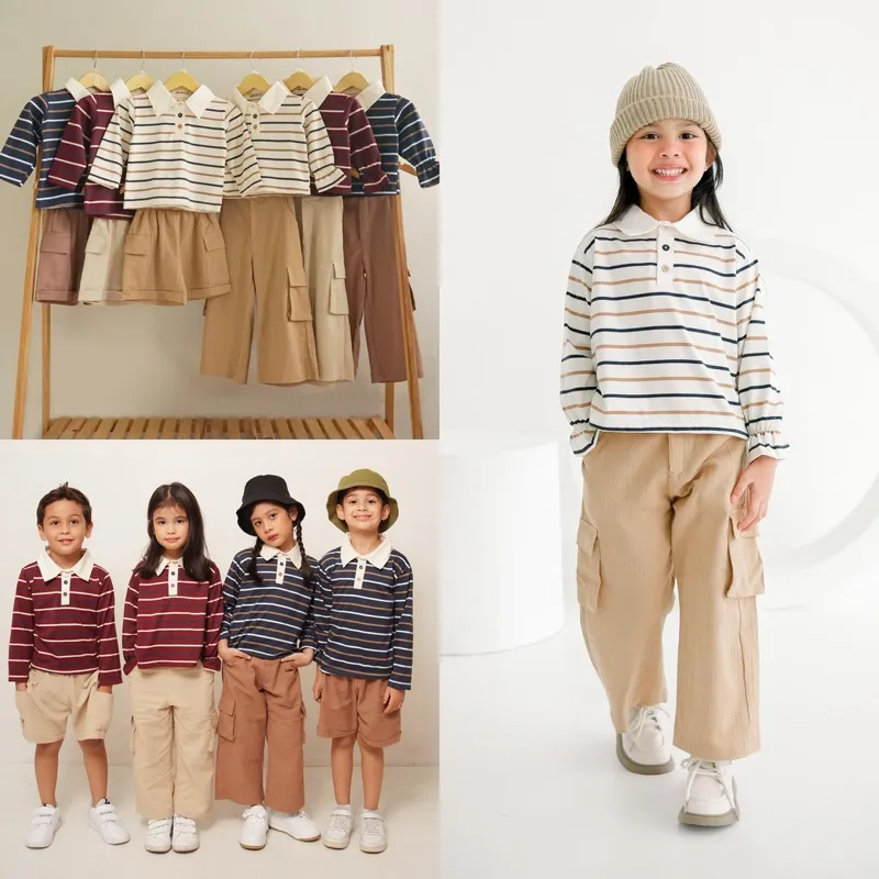 OHANA & OLLIE Series Couple Kaos Celana Anak 1-10thn