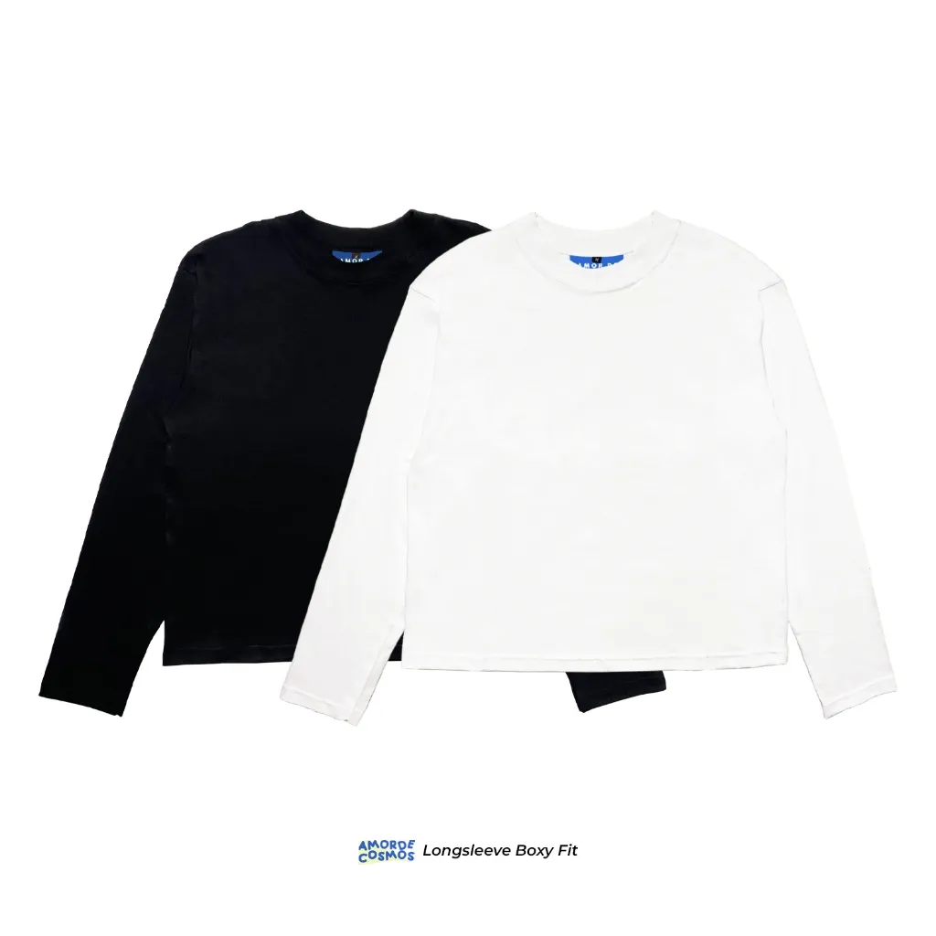 Kaos T-shirt Longsleeve Boxy Amor De Cosmos