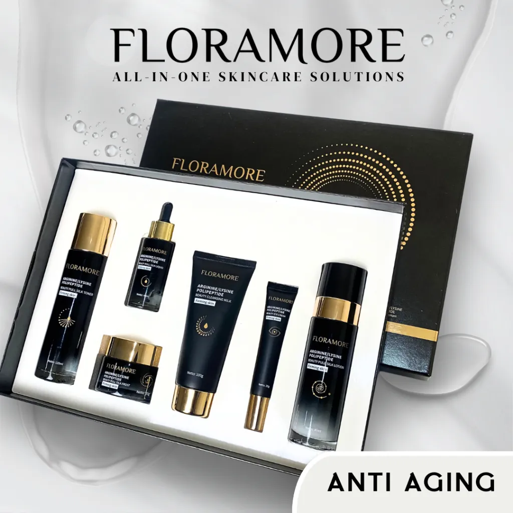 RAMADAN GIFT BOX Super Anti-aging Floramore Arginine Lysine Polipeptide Retinol Beauty Six Piece Set