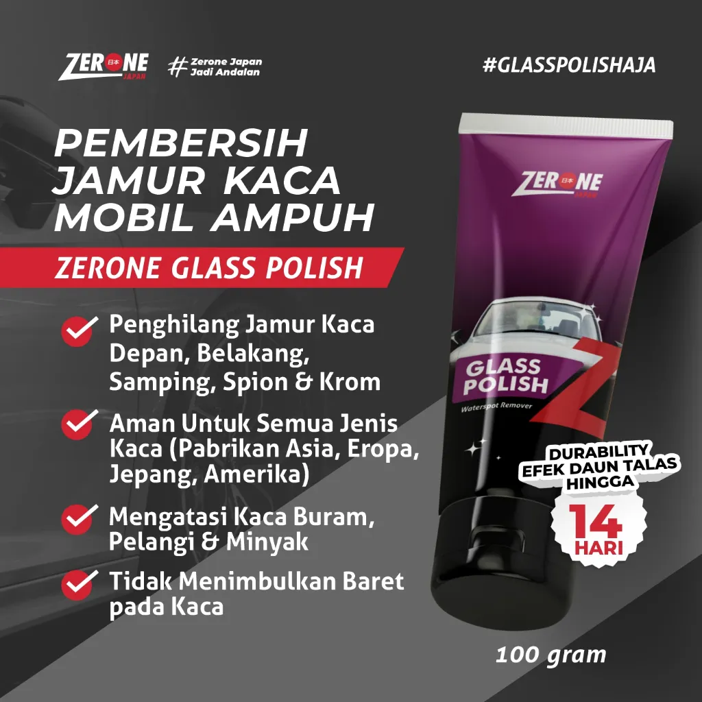 Zerone Pembersih Jamur Kaca Mobil Nanotech Protection Coating Nano Ceramic