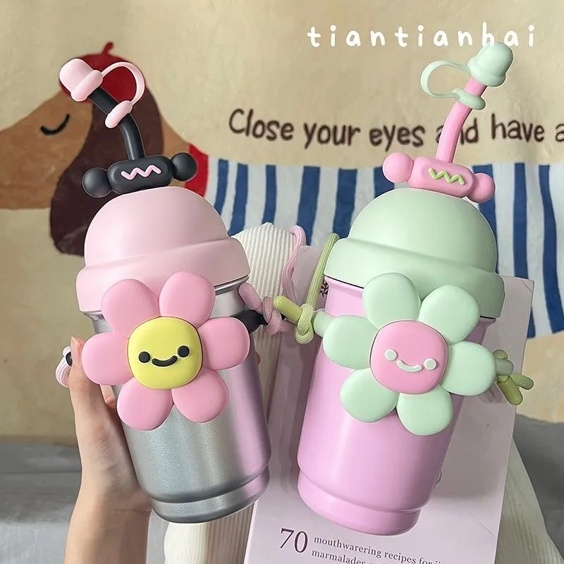 Tumblr Stainless Steel 700ml Anti Tumpah Botol Minum Termos Tahan Lama Botol Minum Anak Sekolah Unik Murah Tumblr Travel Panas Gingin