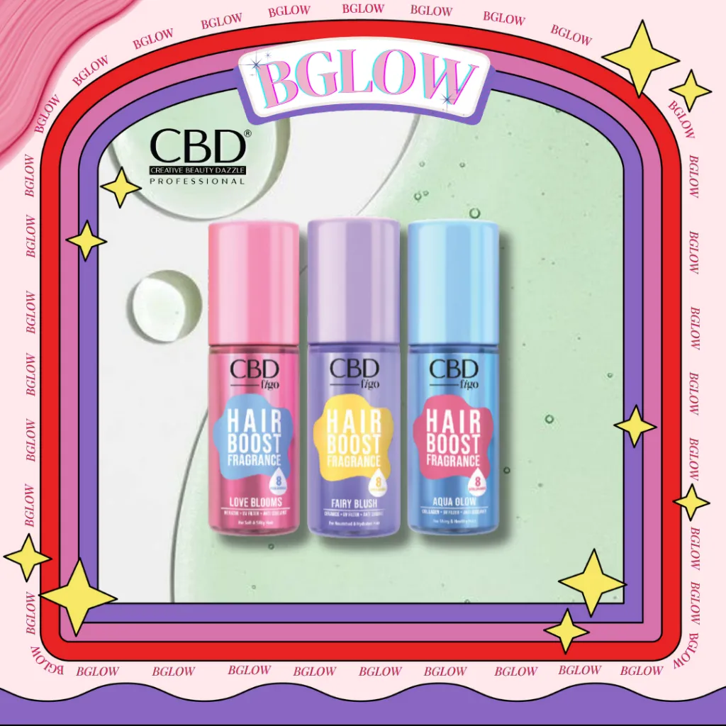 CBD Figo Hair Boost Fragrance 100ml / hair mist rambut wangi spray halus lembut menutrisi | Aqua Glow Fairy Blushicon tick bold Love Blooms