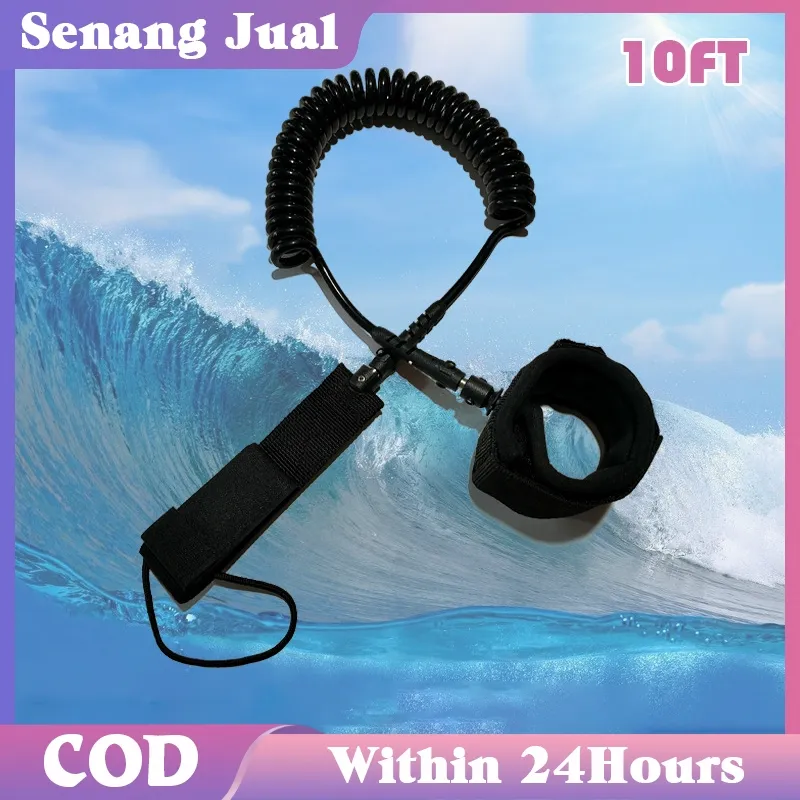 10Ft Leash Surfboard / Leash Surfing Teleskopik Untuk Stand Up Paddle Board