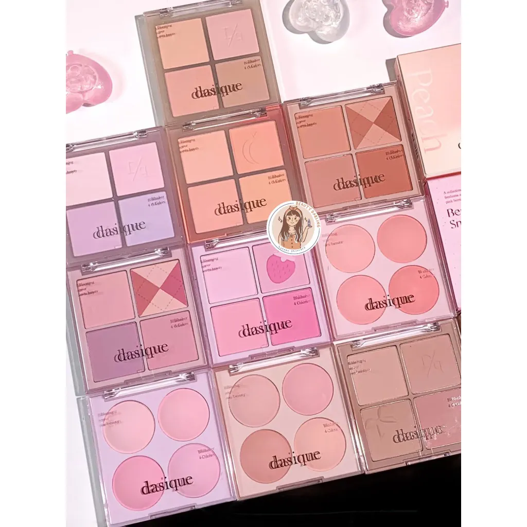 READY LANGSUNG KIRIM  DASIQUE Blending Mood Cheek Blush Blusher Palette MUTED NUTES VIOLET KNIT BERRY SMOOTHIE