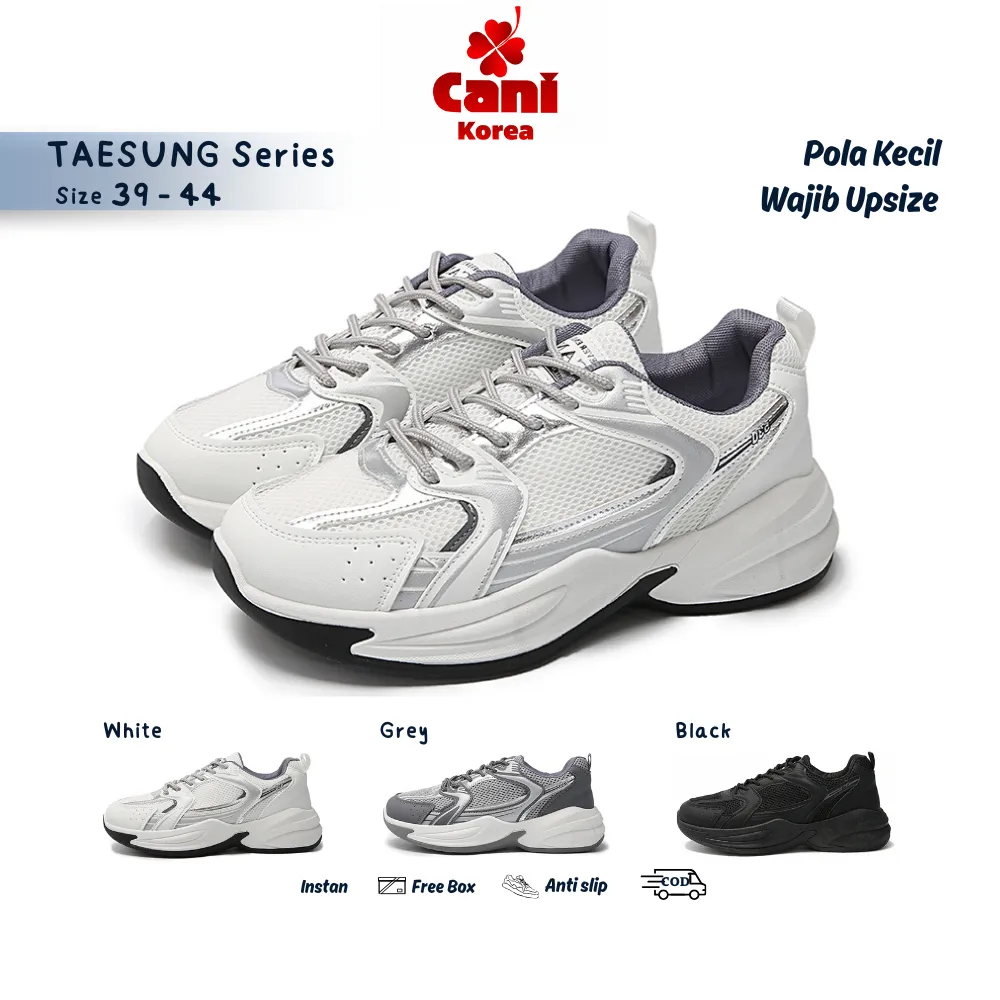 CaniKorea "FREE BOX" Taesung Sepatu Sneakers Pria Fashion Kasual Sport Shoes Trendy 8137