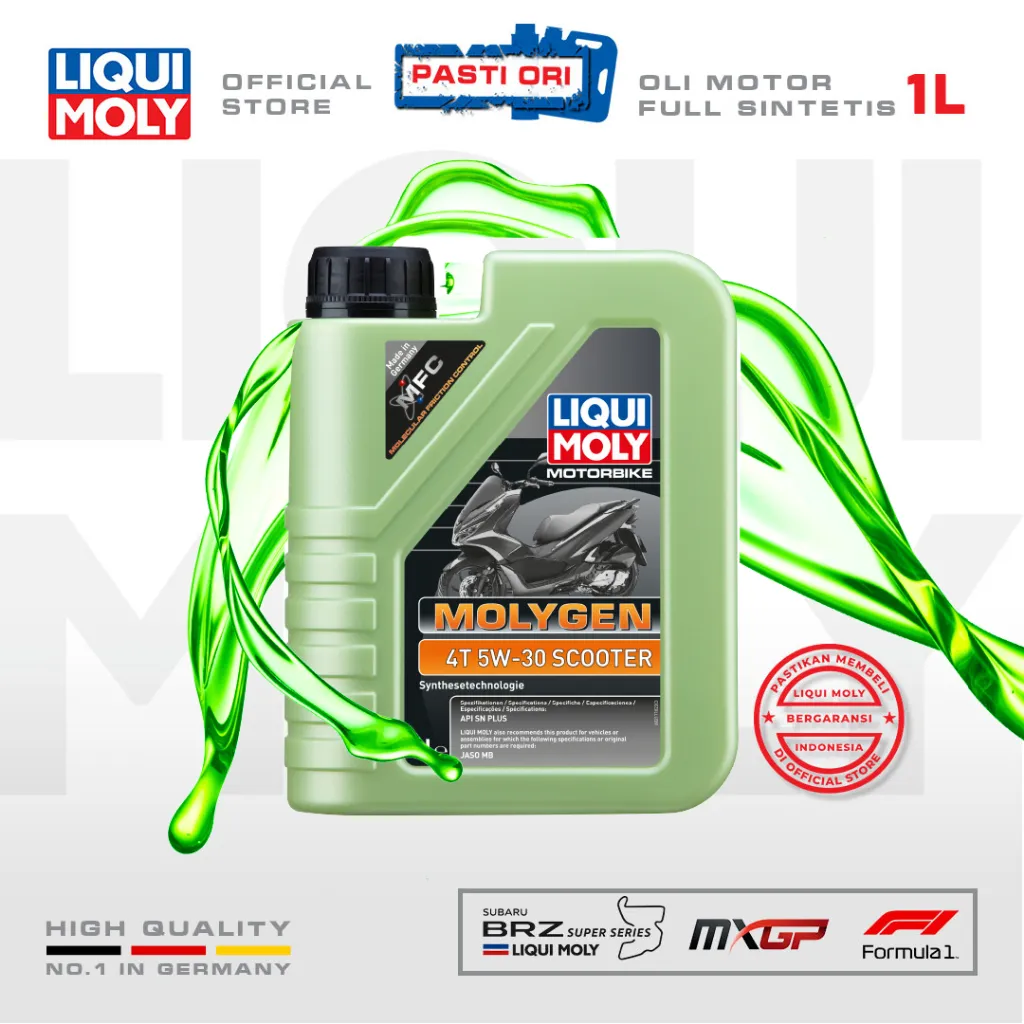 Liqui Moly Motorbike 4T 5W-30 Scooter Molygen 1L - Oli Motor 21718