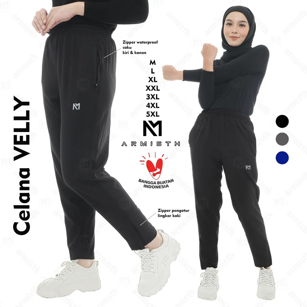 Armisth - Celana Training Olahraga Wanita Velly Running Pants Premium