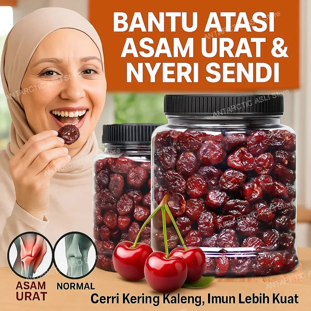 [Ramadan Makanan Sehat] Lebaran Premium Cerri Kering Kaleng / Ceri Kering Berkualitas Tinggi/Cherry Kering/Buah Kering Premium/ camilan buah kering asam manis/camilan buah kering 0 sukrosa/Untuk Semua Usia/Manisan Ceri Pilihan / Camilan Sehat