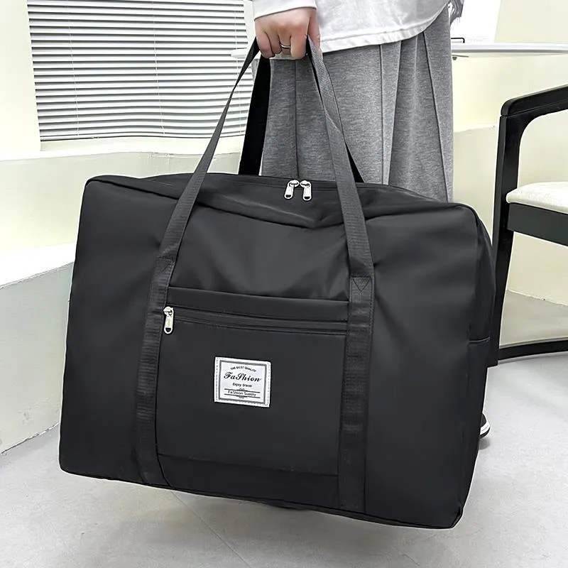 Tas Perjalanan Kapasitas Besar - Dapat Dipasang di Troli Koper, Tas Tatap Tangan Praktis untuk Perjalanan Bisnis