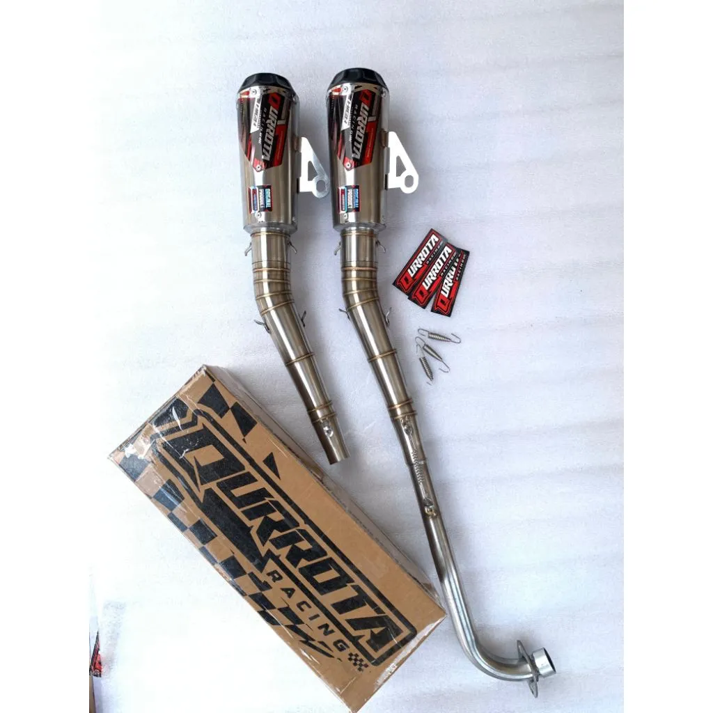 Original qurrota racing knalpot bebek gtx rbt vega jupiter supra karisma blade astrea smash shogun revo