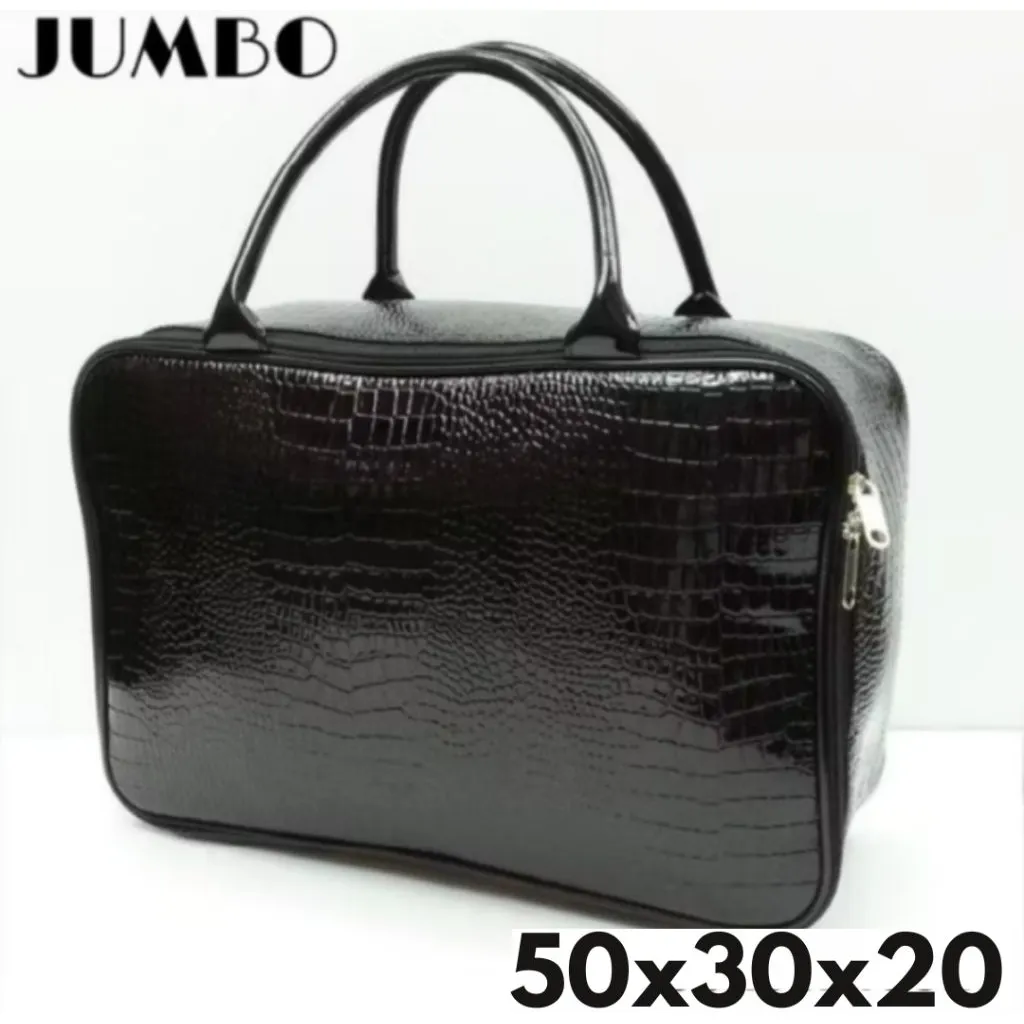 Tas Traveling Wanita/Travel Bag Jumbo Premium Motif Croco/Tas Pakaian Jumbo