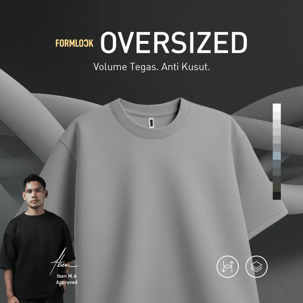 No Void Minds FORMLOCK Oversized T-Shirt | Steel