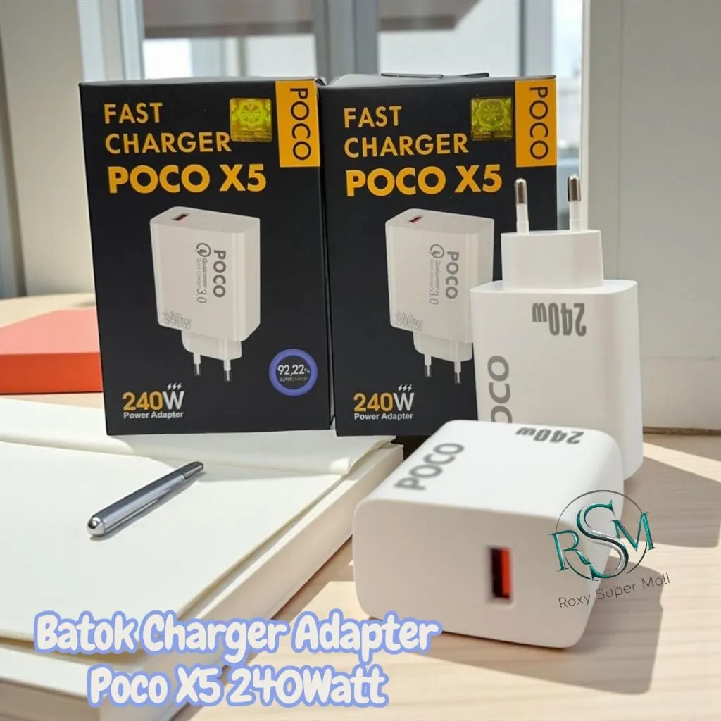 Batok Poco X5 5G 240w Ori Fastcharging universal for android smartphone Terlaris Smoll