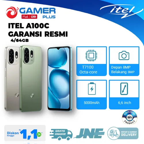Itel A100C 4GB/64GB Garansi Resmi Itel Indonesia