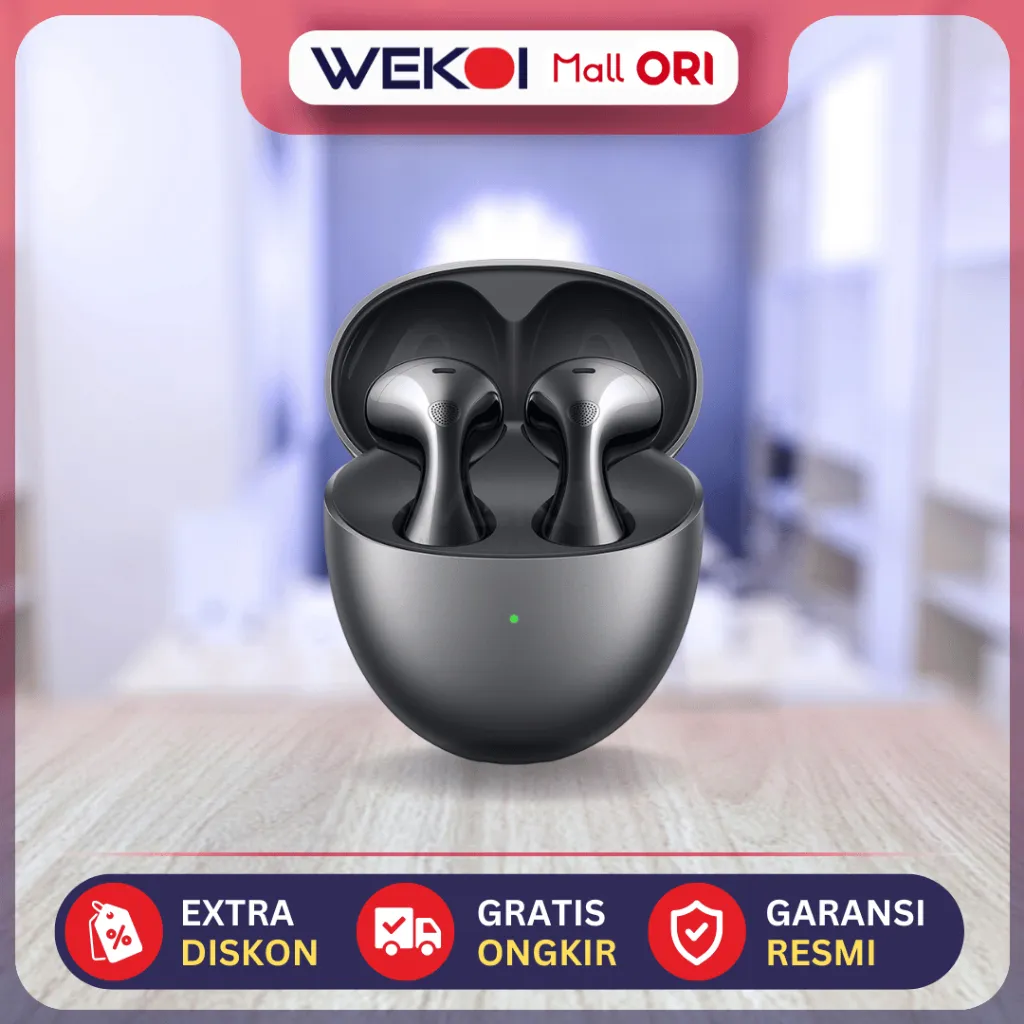 HUAWEI FreeBuds 6 Wireless Earbuds | Dual-driver True Sound | Stable & Clear Calls | Ear-fitting wearing | Open-fit ANC