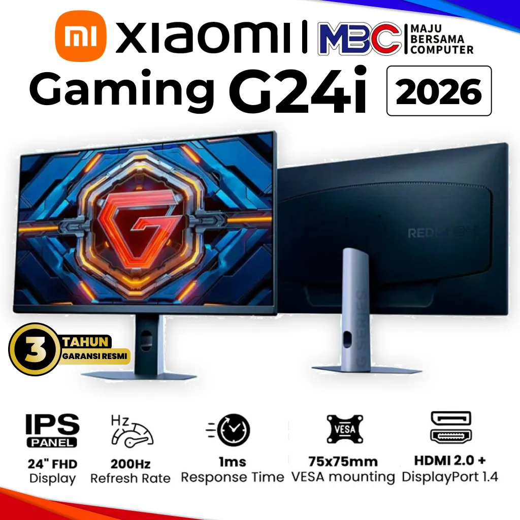 Xiaomi G24i 2026 Gaming Monitor 200Hz 1MS IPS - LED Monitor Mi 24 inch 24Inch 24" 24 " ' G 24i G 24 i