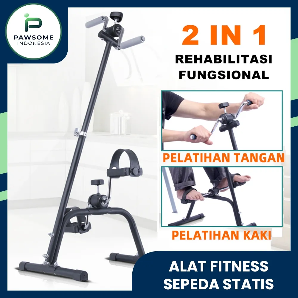 PS Sepeda Statis Olahraga Gym Fitness Terapi Kaki&Tangan Penderita Stroke