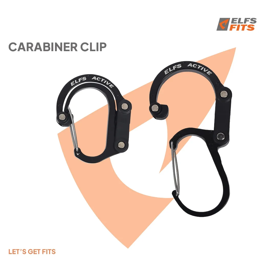 Elfs Fits Multifunctional Alumunium Carabiner - Gantungan Tas Olahraga