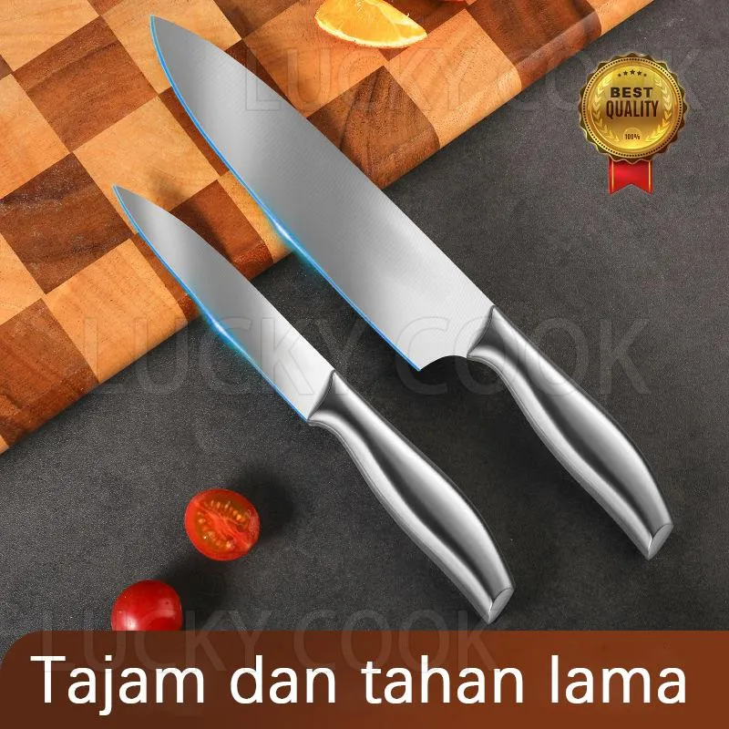 Pisau Masak Pisau Dapur- Tajam Kitchen Chef Knife  - Stainless Steel Pisau 5/6/7/8 inch