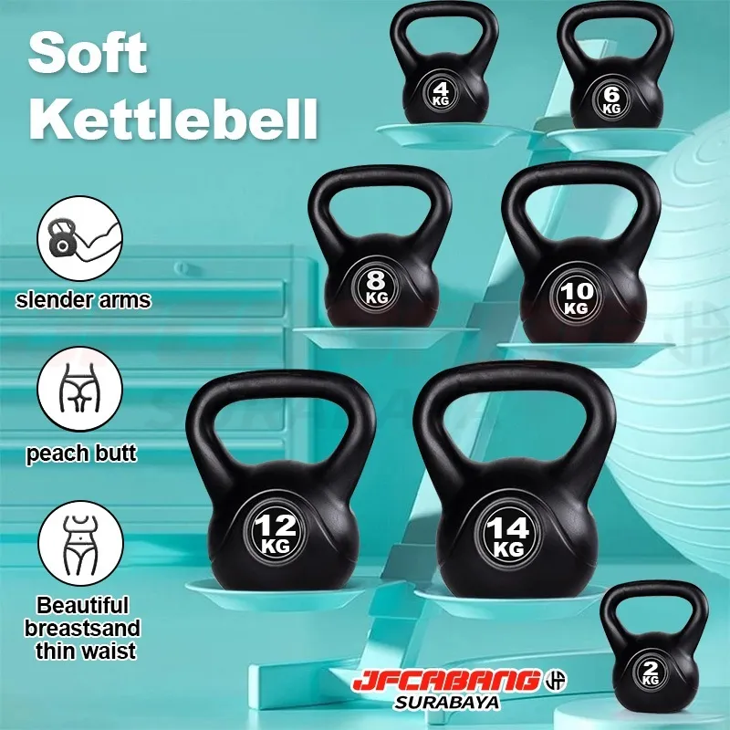 Fitness Profesional 2 KG /4 KG /6 KG /8 KG /10 KG /12 KG /14 KG Kettlebell/Peralatan Kebugaran Rumah/Kettlebell Pemula/Kettlebell Kebugaran jfcabangsurabaya