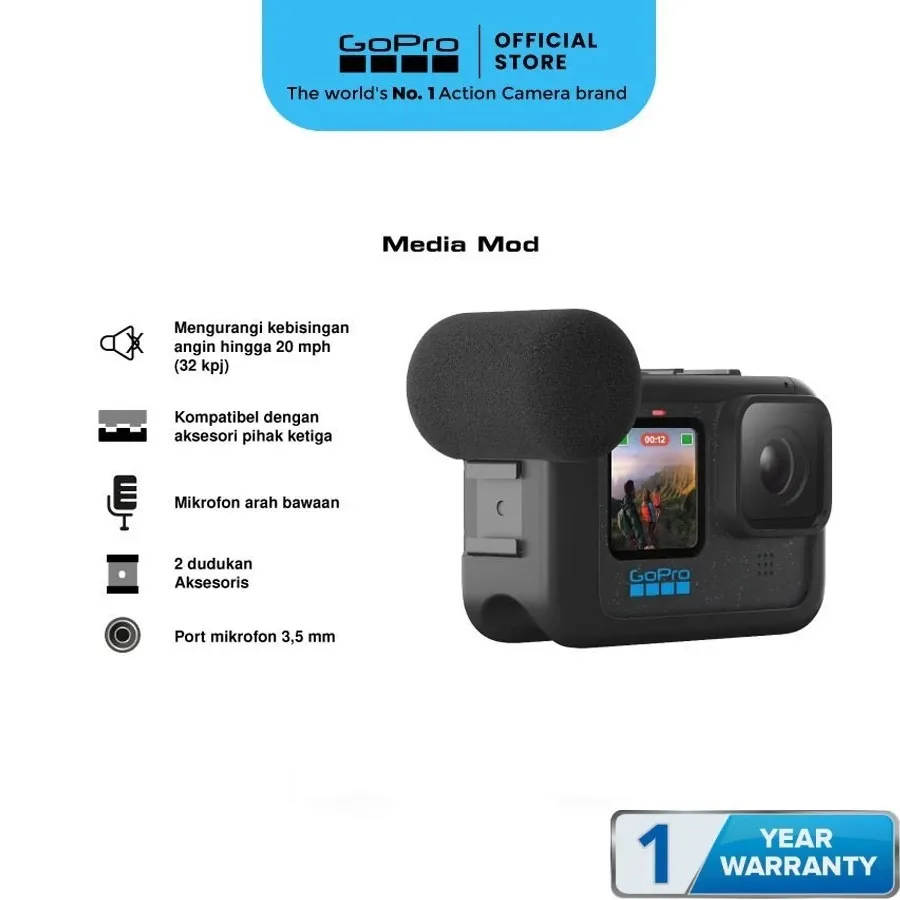 GoPro Media Mod - Garansi Resmi