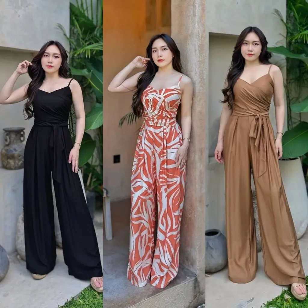 Tantanshop88-Stevani jumpsuit/jumpsuit wanita/jumpsuit Panjang